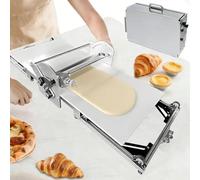 Lbxlhr Laminoir électrique Professionnel | épaisseur Réglable De 2 à 30 Mm pour Pâtes Feuilletées, Croissants Et Pâtes à Pizza | Modèle De Table Pliable en Acier Inoxydable pour Boulangeries.