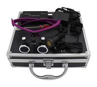 LBYDXD 2.5X / 3.5X Loupe binoculaire Portable en Verre Optique, Binoculaires Chirurgicales Médicales, Loupe Portable, avec Phare LED + boîte en métal
