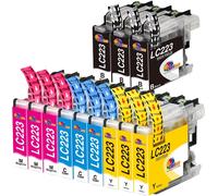 LC 223 Ink Cartridges for Brother LC223 LC221 Black Cyan Magenta Yellow Compatible for Brother MFC-J480DW J5620DW J680DW J4420DW J5320DW J4620DW J880DW DCP-J4120DW J562DW (Pack of 12)