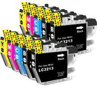 LC-3213 LC3211 Lot de 10 cartouches d'encre compatibles avec Brother LC-3213 LC3213VAL LC3211 LC-3211 pour DCP-J572DW DCP-J772DW DCP-J774DW MFC-J497DW MFC-J491DW MFC-J890DW MFC-J895DW