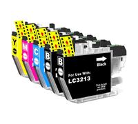 LC-3213 LC3211 Lot de 5 cartouches d'encre compatibles pour Brother LC-3213 LC3213VAL LC3211 LC-3211 LC-3211 pour DCP-J572DW DCP-J774DW MFC-J497DW MFC-J491DW MFC-J890DW MFC-J895DW
