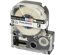LC-3WBN LC-3WBN9 SS9KW noir sur blanc 9mm x 8m Ruban Étiquettes compatible avec Epson LabelWorks LW-300 LW-300L LW-400 LW-500 LW-600P LW-700 LW-900P LW-1000P Etiqueteuses
