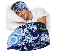 LC-dolida Bandeau Bluetooth Écouteurs Casque de Sommeil,Cadeaux pour Homme Femme,Les Mains Libres, Casque Dormir Doux avec Ultra-Fins HD Stéréo pour l'entraînement,Voyage,méditation,Yoga et détente