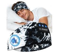 LC-dolida Bandeau Bluetooth Écouteurs Casque de Sommeil,Cadeaux pour Homme Femme,Les Mains Libres, Casque Dormir Doux avec Ultra-Fins HD Stéréo pour l'entraînement,Voyage,méditation,Yoga et détente