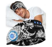 LC-dolida Bandeau Bluetooth Écouteurs Casque de Sommeil,Cadeaux pour Homme Femme,Les Mains Libres, Casque Dormir Doux avec Ultra-Fins HD Stéréo pour l'entraînement,Voyage,méditation,Yoga et détente