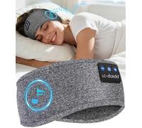 LC-dolida Bandeau Bluetooth Écouteurs Casque de Sommeil,Cadeaux pour Homme Femme,Les Mains Libres, Casque Dormir Doux avec Ultra-Fins HD Stéréo pour l'entraînement,Voyage,méditation,Yoga et détente