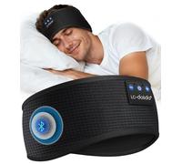 LC-dolida Bandeau Écouteurs de Sommeil Bluetooth V5.4, Casque Audio Bandeau sans Fil, Bandeau Audio Sommeil de 15 Heures de Lecture, Bandeau de Sommeil Léger avec Stéréo HiFi