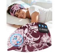 LC-dolida Bandeau Écouteurs de Sommeil Bluetooth V5.4, Casque Audio Bandeau sans Fil, Bandeau Audio Sommeil de 15 Heures de Lecture, Bandeau de Sommeil Léger avec Stéréo HiFi