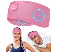 LC-dolida Bandeau Écouteurs de Sommeil Bluetooth V5.4, Casque Audio Bandeau sans Fil, Bandeau Audio Sommeil de 15 Heures de Lecture, Bandeau de Sommeil Léger avec Stéréo HiFi