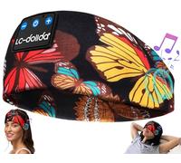 LC-dolida Bandeau Ecouteurs pour Dormir Bandeau Bluetooth,Original Bandeau Bluetooth Sommeil pour Hommes Femmes,Casque Sommeil avec Ultra-Fins HD Stéréo pour Sport,Voyage