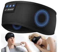 LC-dolida Bluetooth Bandeau Ecouteurs pour Dormir,Original écouteur de Musique pour Hommes Femmes,Casque pour Dormir avec Ultra-Fins HD Stéréo pour Sport,Dormeurs Latéraux,Voyage