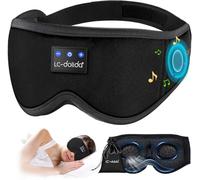 LC-dolida Casque de sommeil Bluetooth 3D amélioré pour dormir sur le côté, 16 heures de lecture de musique avec écouteurs Bluetooth, aide au sommeil pour homme/femme/sieste/détente/voyage