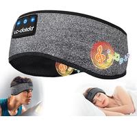 LC-dolida Écouteurs de Sommeil Bluetooth 5.4 Bandle d'écoute pour Sommeil et Sport, écouteur de Musique Douce de Temps de Jeu avec Microphones pour Hommes Femmes