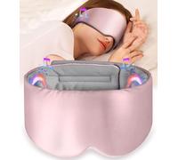 LC-dolida Masque de Sommeil avec écouteurs Bluetooth V5.4, Masque de Nuit Sans Fil peut Jouer 15 Heures Casque de Sommeil Bluetooth pour les Voyages,la Sieste, le Travail Posté