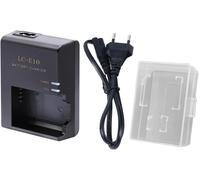 LC-E10 Chargeur Rapide de Batterie pour Batteries LP-E10,LC-E10C,LC-E10E Compatible avec Canon EOS Rebel T7,T6,T5,T3,T100,4000D,3000D,2000D,1500D,1300D,1200D,1100D