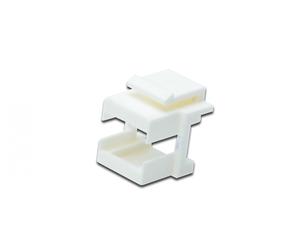 LC keystone frame for patch panel color white