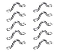 LC LICTOP Eye Straps SUS304 Lot de 10 boucles de fixation murale en acier inoxydable pour yacht bateau ancre en U M6