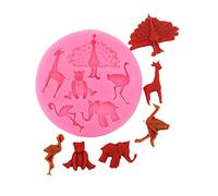 LC Paon Girafe et autruche X1056 Coque en silicone Fondant Moule à Cake Moule à chocolat Moule Sugarcraft outils de décoration