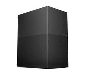 LC-POWER 6101 Mo | Boîtier de bureau Micro-ATX avec façade en maille | pour Micro-ATX et Mini-ITX, USB-C 3.2 Gen 1, bloc d'alimentation supérieur | Carte graphique jusqu'à 260 mm
