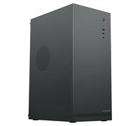 LC-POWER 6150B | Tour midi ATX compacte 414 x 188 x 290 mm | ATX, Micro-ATX, Mini-ITX, 7 emplacements PCI, USB-C 3.2 Gen 1 | Carte graphique jusqu'à 260 mm, refroidisseur CPU jusqu'à 160 mm