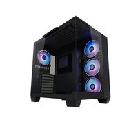 LC-Power 809B Midi Tower Noir - ATX/EATX/micro ATX/Mini-ITX, 3x120mm avant, 1x120mm arrière, USB 3.2 Gen 1/Gen 2 Type-C, Verre trempé