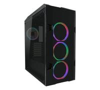 LC Power 998B - Midi-Tour - PC - Métal - Plastique - Verre trempé - Noir - Transparent - ATX,Micro ATX,Mini-ATX - Gaming