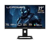 LC-POWER Écran Gaming 27 Pouces, Double Mode UHD 4K (3840×2160) 160Hz | FHD 320Hz, 1ms OD, Rapid IPS, 130% sRGB, AdaptiveSync, HDR400, HDMI 2.1, DP 1.4, VESA, M27UFD