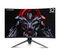 LC-POWER Ecran PC Gaming 32" incurvé 165Hz FHD 1080p, 1500R, 1ms MPRT, FreeSync, G-Sync Compatible, Overdrive, Moniteur Gamer Curvé Anti-Lumière Bleue/sans Scintillement, HDMI/DP - LC-M32-FHD-165-C-A