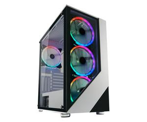 LC-Power Gaming 803W Midi Tower Noir, Blanc