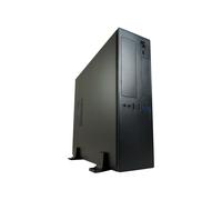 LC-Power LC-1406MB-TFX-ON Boîtier PC Micro Tower Noir, microATX/Mini-ITX, 1x 3.5", 3x 2.5", 4 slots d'extension, USB 3.2 Gen 1, ventilateur 80mm