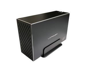 LC-Power LC-35U3-RAID-2 Boîtier HDD 3.5" SATA I/II/III USB 3.2 Gen 1 (5 Gbps) pour 2 disques jusqu'à 18 To, chipset JMS561, noir