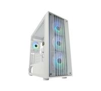 LC-Power LC-810W-ON Boîtier PC Midi Tower Blanc, ATX/EATX/micro ATX/Mini-ITX, 3x120mm avant, 1x120mm arrière, USB 3.2 Gen 1/Gen 2, Verre Trempé