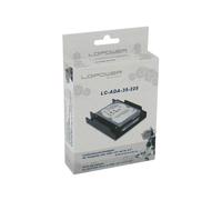 LC-Power LC-ADA-35-225 Panneau de Façade Noir pour Baie 2.5/3.5" - Dimensions 25x122x101mm, Plastique, Certification CE, Poids 39g