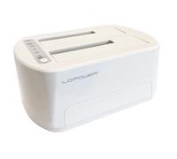 LC-Power LC-DOCK-U3-VI Station d'accueil de disques de stockage USB 3.2 Gen 1 (3.1 Gen 1) Type micro-B Blanc