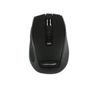 LC Power m800BW - Souris - optique - 6 boutons - sans fil - 2.4 GHz - récepteur sans fil USB - noir anthracite