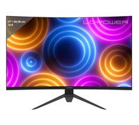 LC-POWER Moniteur de Jeu incurvé 27 Pouces, résolution QHD de 2560 x 1440, 180 Hz, 1500R, 4000:1, 16:9, Dalle VA, AMD FreeSync, 1 ms MPRT, 125,1% sRGB, 93,8% DCI-P3, DP/HDMI, Noir