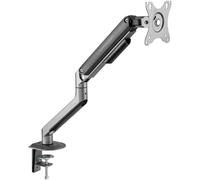 LC-POWER Support Écran Pc Bras Articulé avec Réglage de Hauteur Et Rotation À 360° - Compatible avec Écrans de 17 À 32 - Capacité de Charge Jusqu'à 9 Kg - Vesa 75x75 Mm Et 100x100 MM - LC-EQ-A32B