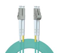 Lc To Lc Fiber Patch Cable Multimode, 10Gb Om3 Fiber Optic Cable, Duplex 50/125¿m Fiber Optic Internet Cable, Lszh Fiber Optic Jumper For Mmf Sfp/Sfp+ Transceiver, 50-M, 1-Pack[ZHUJ4268]