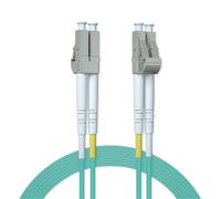 Lc To Lc Fiber Patch Cable Multimode, 10Gb Om3 Fiber Optic Cable, Duplex 50/125¿m Fiber Optic Internet Cable, Lszh Fiber Optic Jumper For Mmf Sfp/Sfp+ Transceiver, 25-M, 1-Pack[ZHUJ4294]