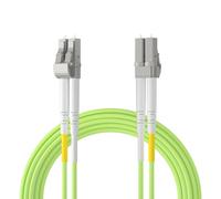 Lc To Lc Fiber Patch Cable Multimode, 40/100Gb Om5 Fiber Optic Cable, Duplex 50/125¿m Fiber Optic Internet Cable, Lszh Fiber Optic Jumper For Mmf Sfp/Sfp+ Transceiver, 30-M, 1-Pack[ZHUJ4253]