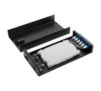 LC UPC Duplex Box Cables Wall Mount Fiber Enclosure with Spool (Includes a 1Meter 12 Strand LC Pigtail and 6 Port Panel 6 Port Optic Fiber Termination Box