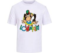 LC Waikiki Monkey Short-Sleeve T-Shirt Men's White Unisex Tee S