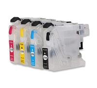 LC123 Cartouche d'encre rechargeable vide compatible avec MFC, DCP J6920DW, J6520DW, J132W, J4110DW, J4510DW, J6720DW, J470DW, J4610DW, J152W