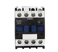 LC1D contacteur ca CJX2-1201 12A NO contacteur d'alimentation électrique à montage sur Rail DIN 3 phases 24V 36V 110V 220V 380V 1 pièces(CJX2-1210 AC24V)