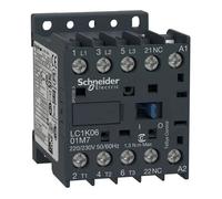 Lc1k0610b7 Schneider - Mini Contacteur Tripolaire - 3no - 6a - Bobine 24vac - Vis étrier - Tesys Lc1k06