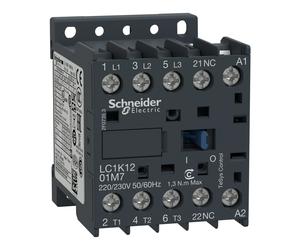 Lc1k1210p7 Schneider - Mini Contacteur Tripolaire - 3no - 12a - Bobine 230vca -