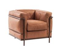 LC2 Fauteuil Grand Confort petit modèle brown lacquered base