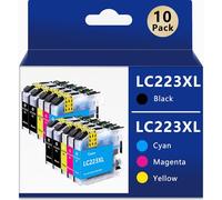 LC223 Cartouches d'encre compatibles avec Brother LC223 LC223 XL pour MFC J5320DW J4420DW J4620DW J4625DW J480DW J5620DW J5720DW J680DW J880DW J5625DW DCP J4120DW J56620DW 2DW (10) par lot)