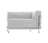 LC3 Fauteuil Grand Confort méridienne accoudoir droite blanc LxWxH 99x73x62cm