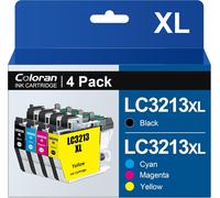 LC3213XL Pack de 4 Cartouches d'encre Remplacement Compatible pour Brother LC3213 LC-3213 pour Brother MFC-J497DW MFC-J491DW MFC-J890DW MFC-J895DW DCP-J572DW DCP-J772DW DCP-J774DW